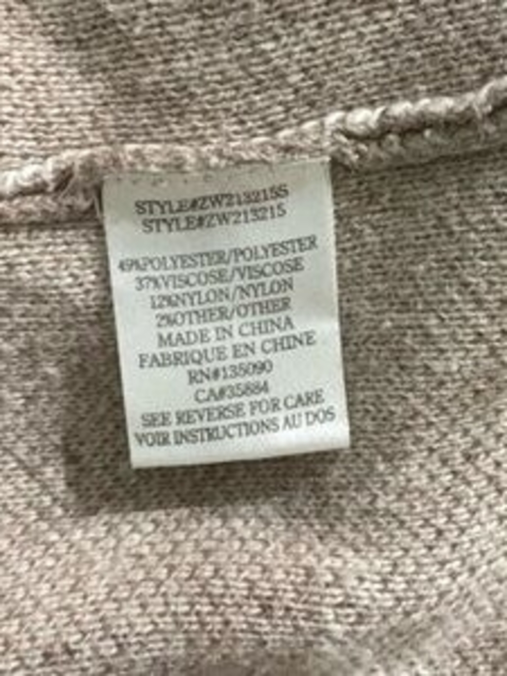 Z Supply Taupe Star Crewneck Sweater with White Accents - Picture 4 of 6